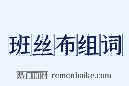 班丝布组词是什么意思的图片